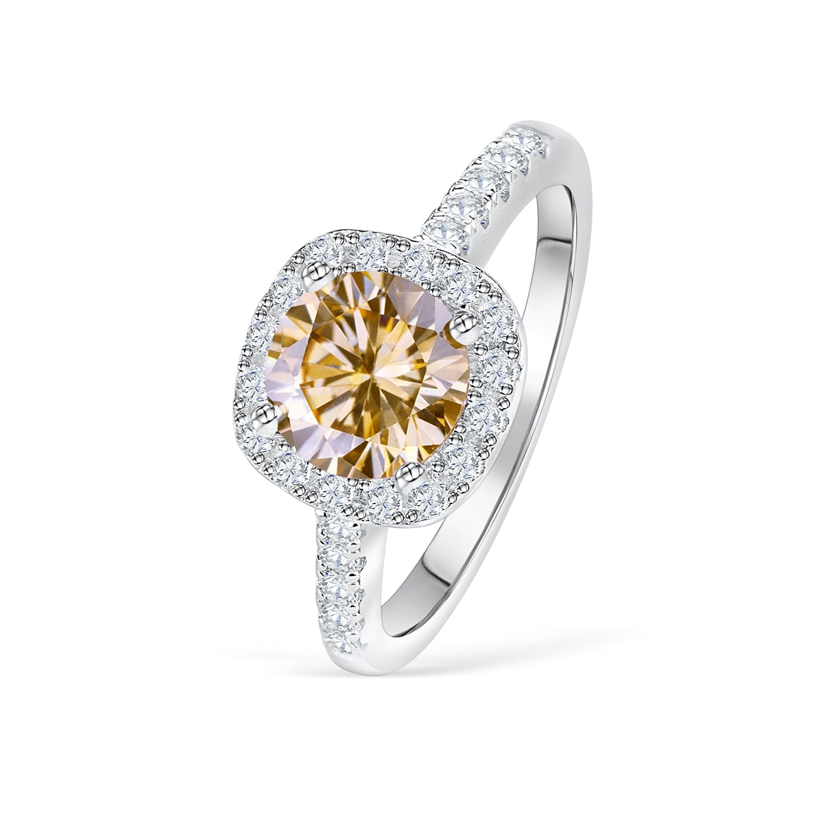 Pearich Classic Halo EngageMent Ring