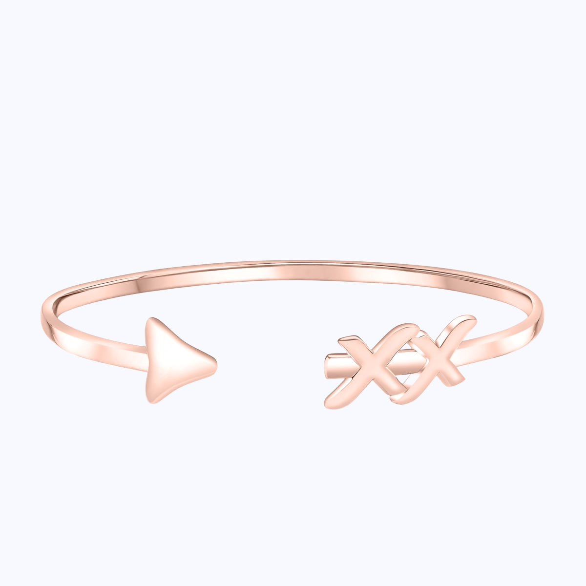 Pearich Open Rose Gold Stylish Bangle Bracelet