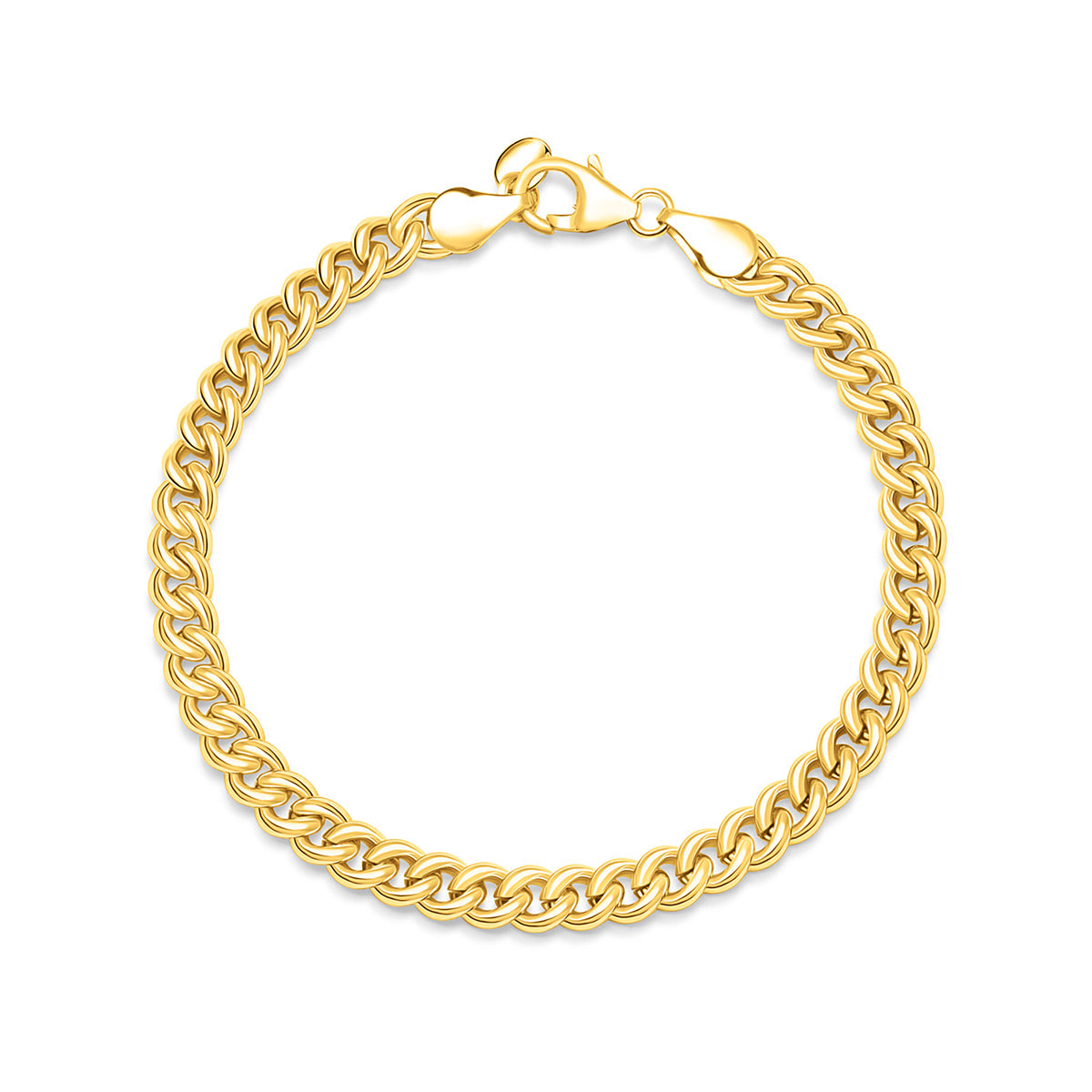 Pearich Gold Classic Cuban Link Bracelet