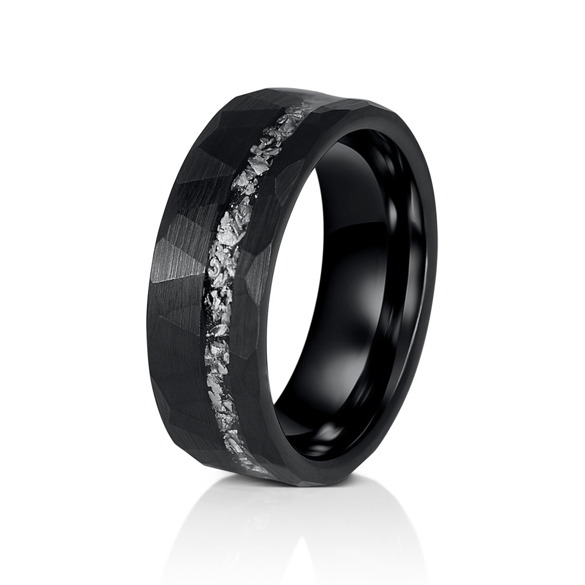 Pearich Black Irregular Cut Ring