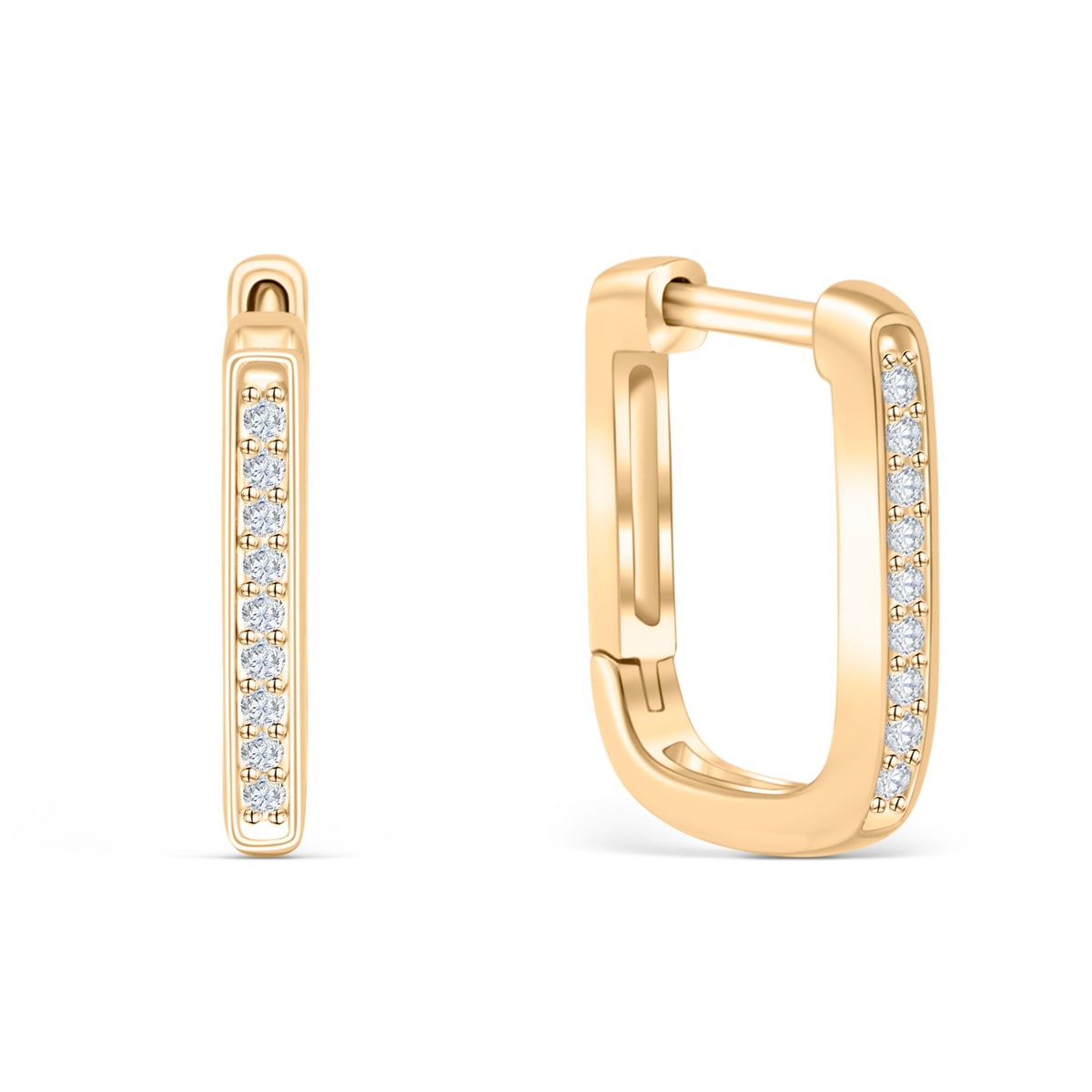 Pearich Gold Twist Hoop Earrings