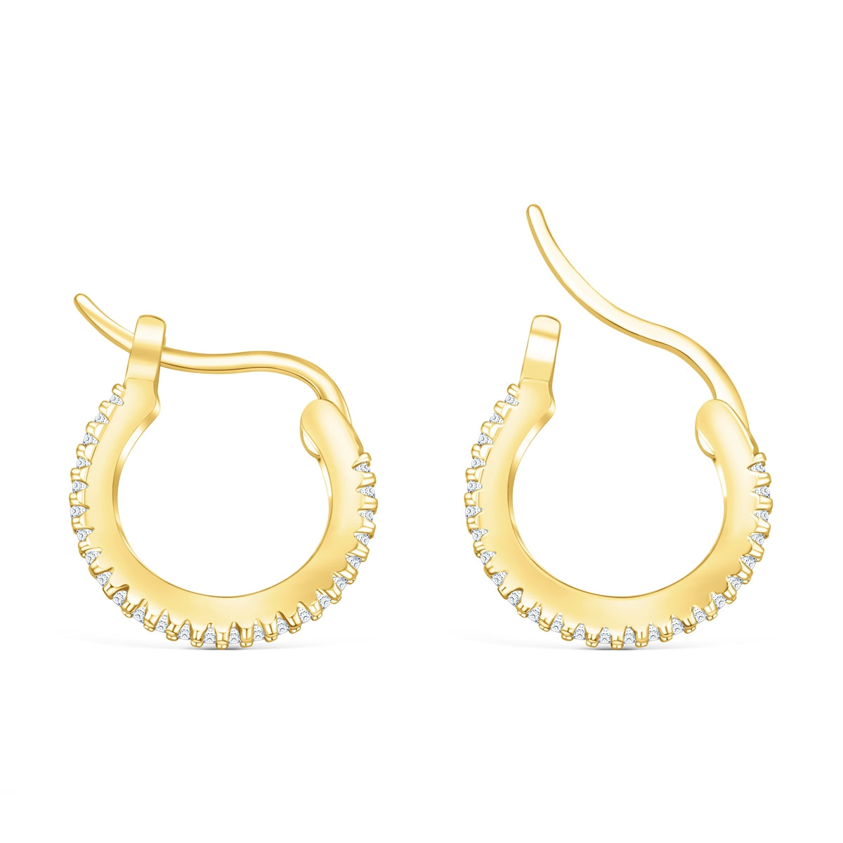 Pearich Gold Hoop Earrings