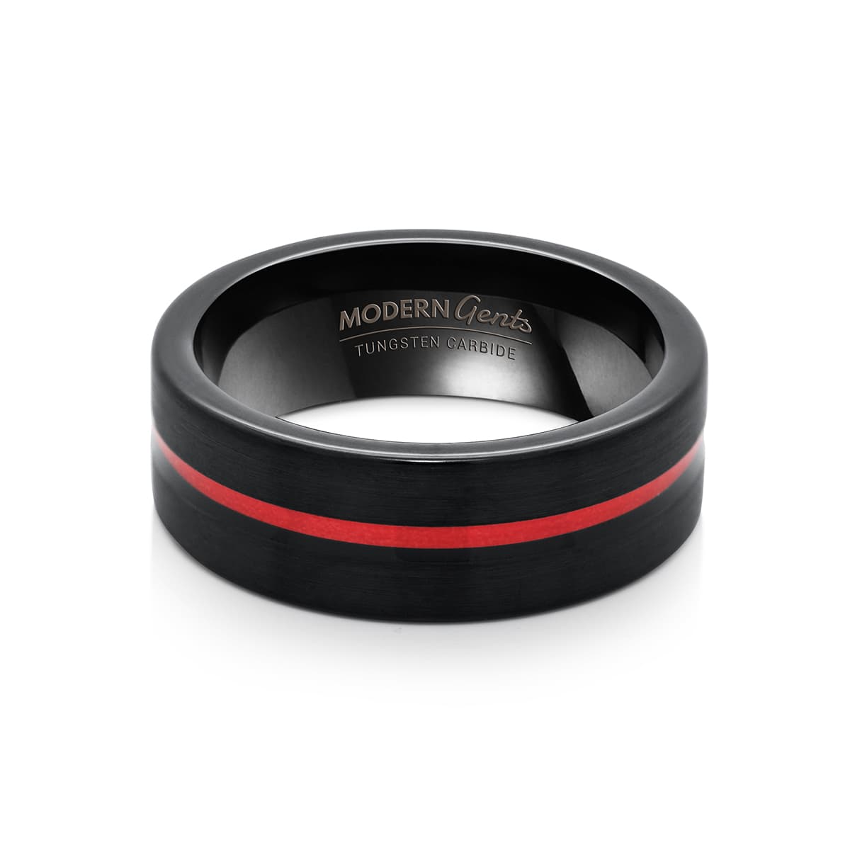 Pearich 8MM Tungsten Red Line  Ring