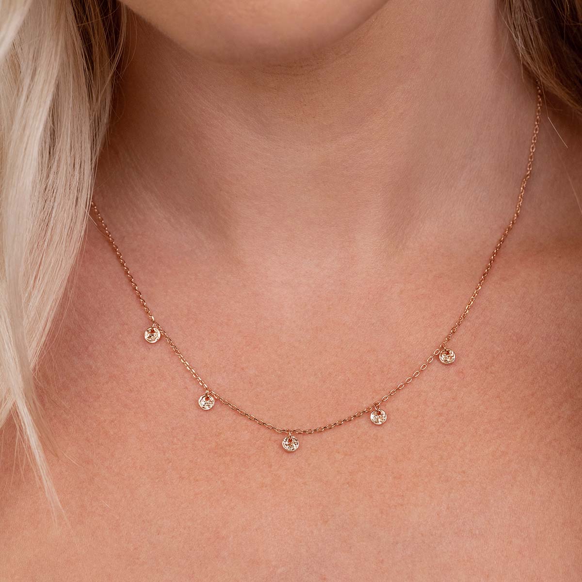 Pearich 18k Rose Gold Plated Chain Necklace