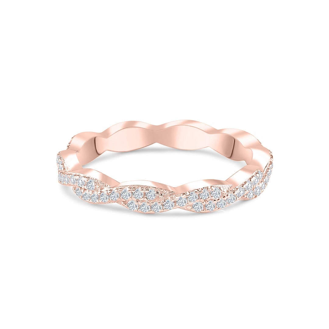 Pearich Rose Gold Eternity Band Ring