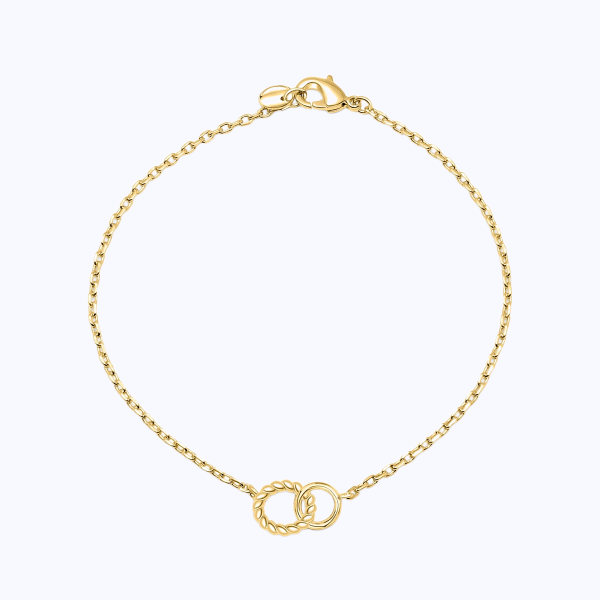 Pearich Dainty Hoops Gold Bracelet