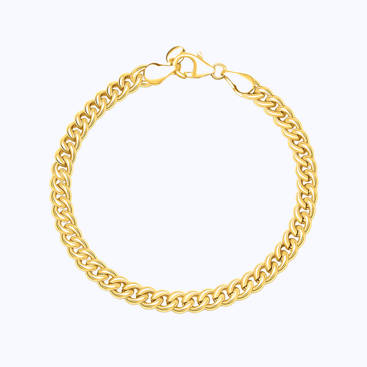 Pearich Gold Classic Cuban Link Bracelet