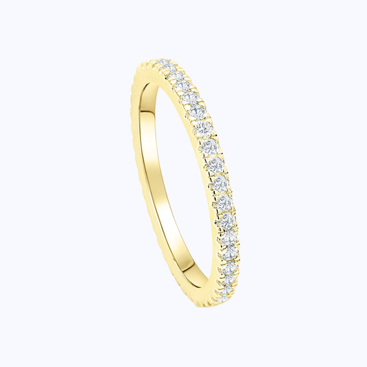 Pearich Gold Stackable Eternity Band Ring