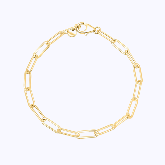 Pearich 18k Gold Chain Link Bracelet