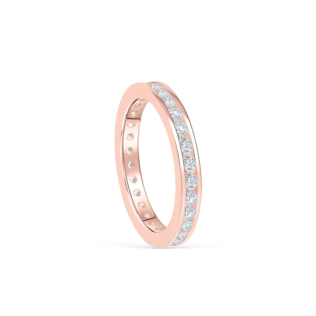 Pearich Rose Gold Eternity Promise Ring