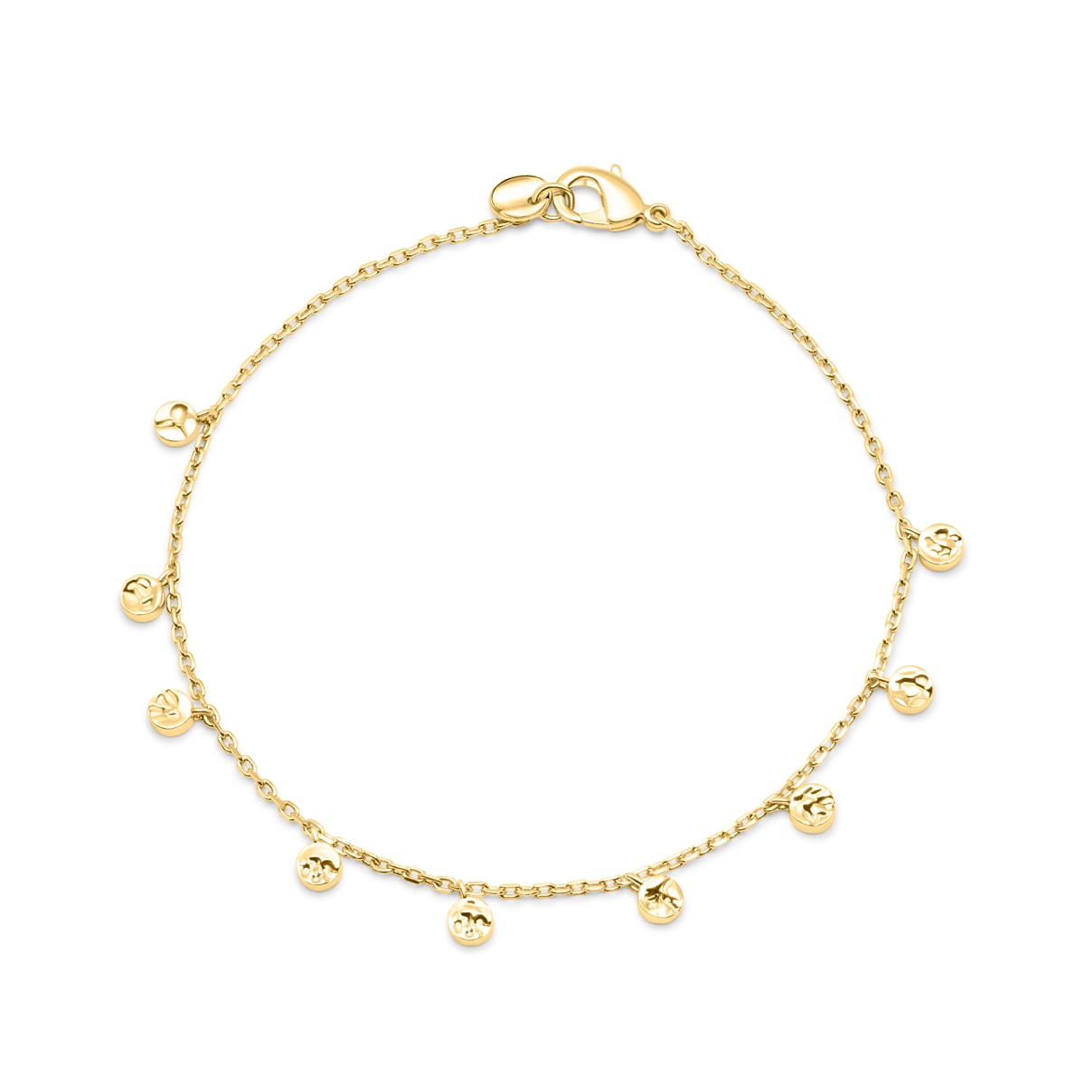 Pearich 18k Gold  Charm  Bracelet