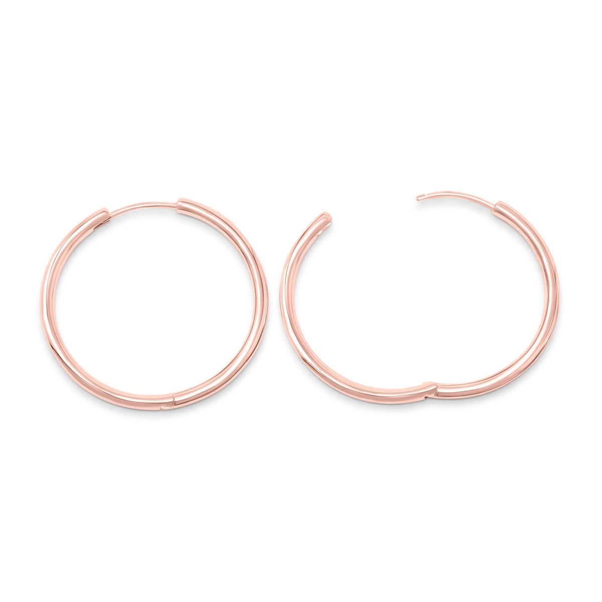 Pearich Rose Gold Trends Hoops  Earrings