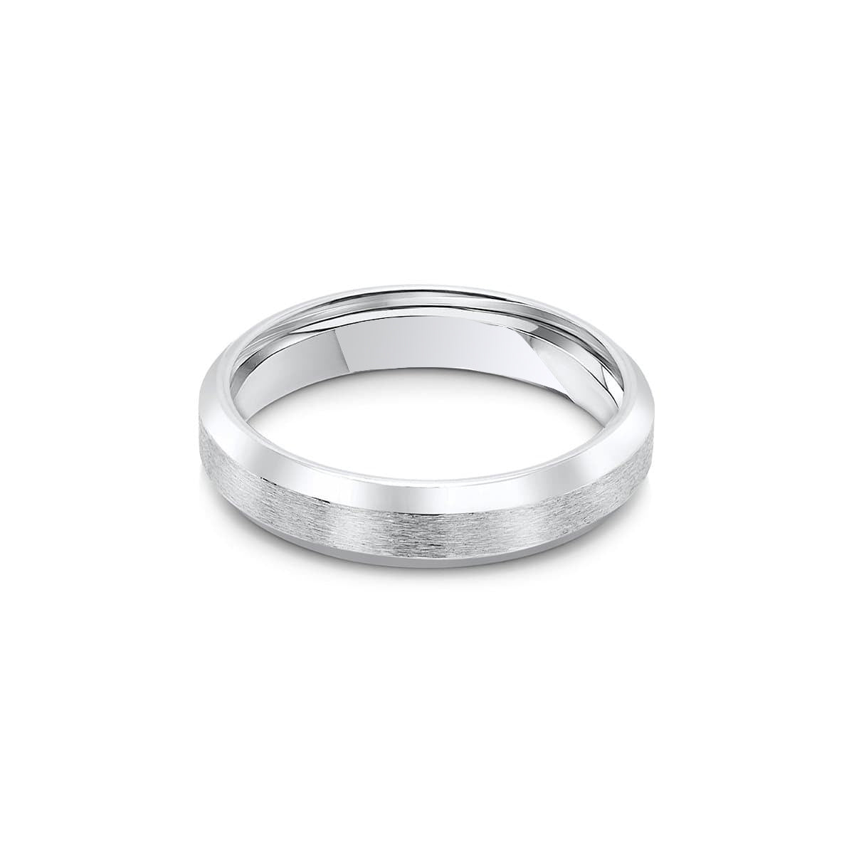 Pearich Brushed Titanium Infinity Ring