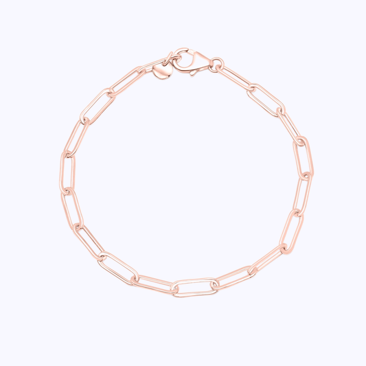 Pearich 18k Rose Gold Link  Bracelet