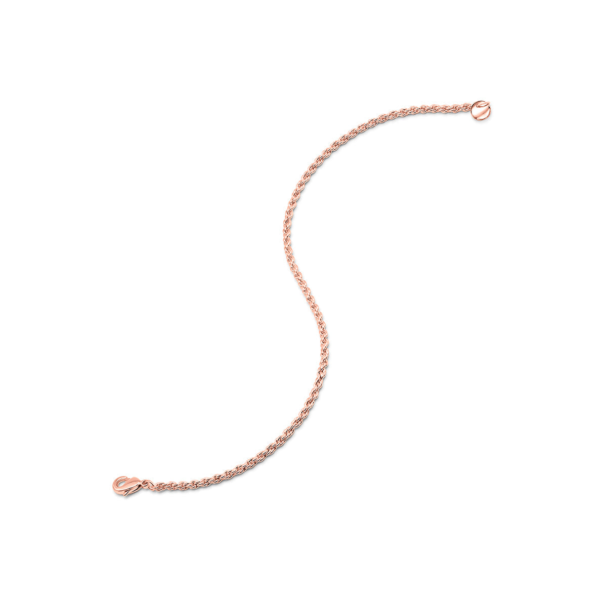 Pearich Rose Gold Rope Bracelet