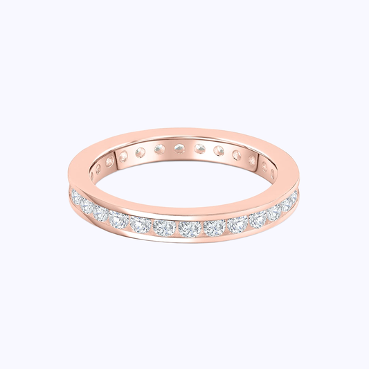 Pearich Rose Gold Eternity Promise Ring