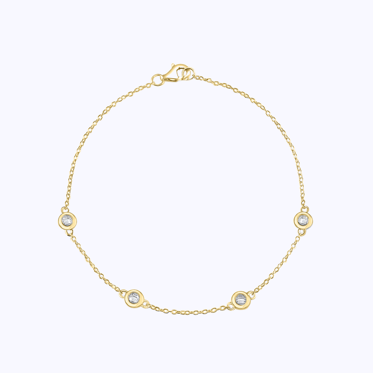 Pearich Dainty Yellow Gold Bracelet