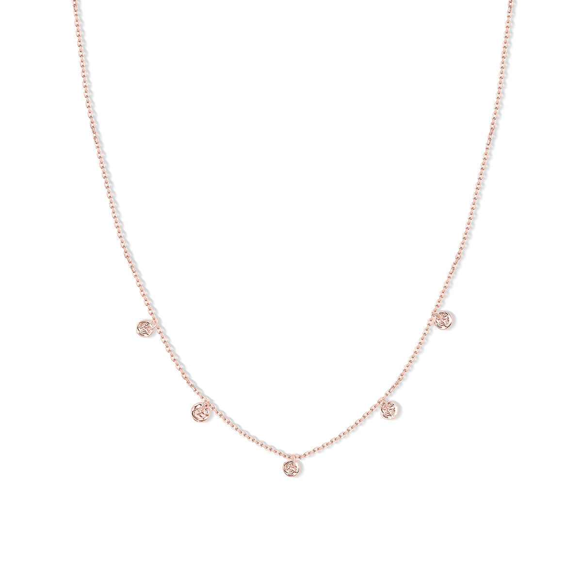 Pearich 18k Rose Gold Plated Chain Necklace