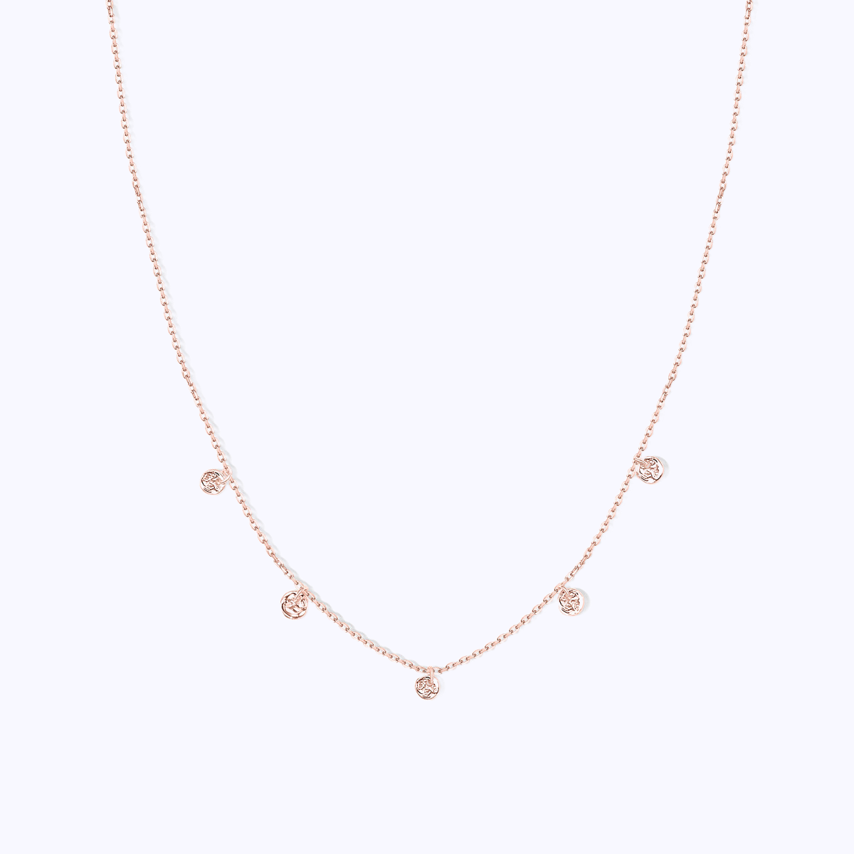 Pearich 18k Rose Gold Plated Chain Necklace