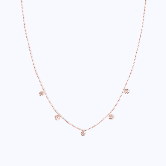 Pearich 18k Rose Gold Plated Chain Necklace