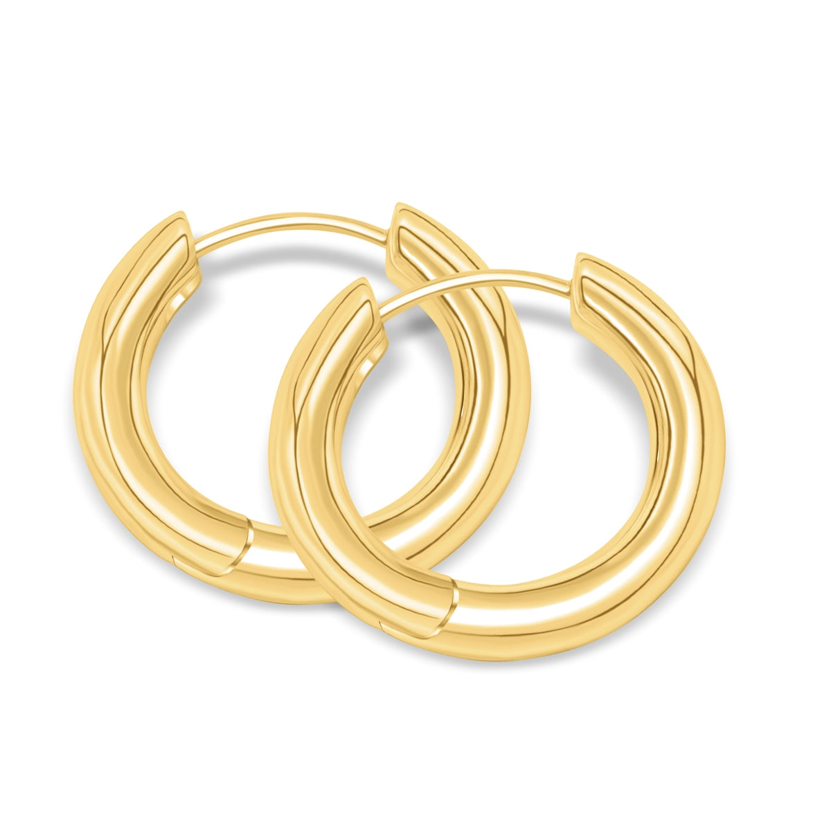 Pearich Gold Hoop Earrings