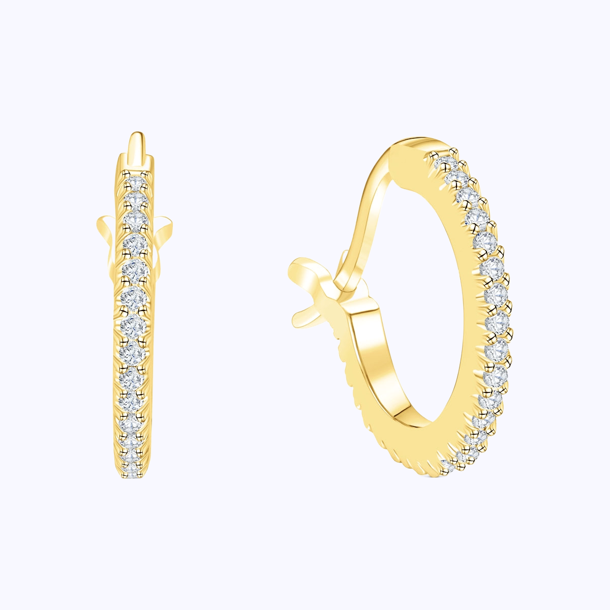 Pearich Gold Hoop Earrings