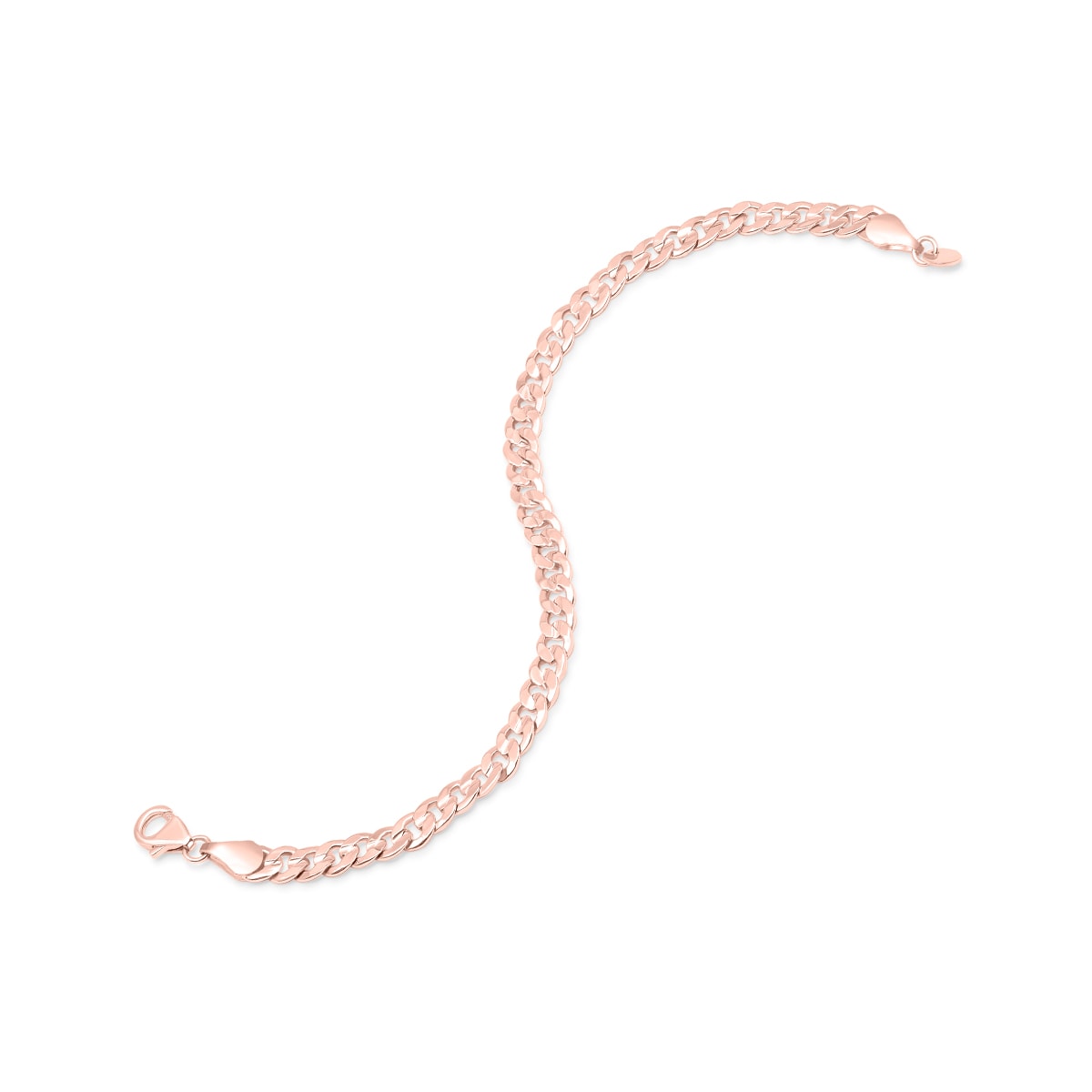 Pearich Rose Gold Cuban Chain Bracelet