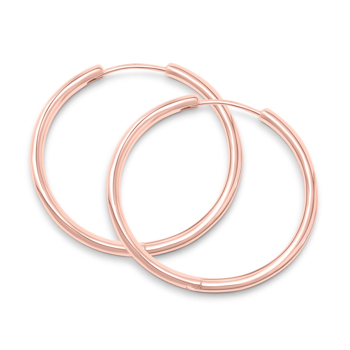 Pearich Rose Gold Trends Hoops  Earrings