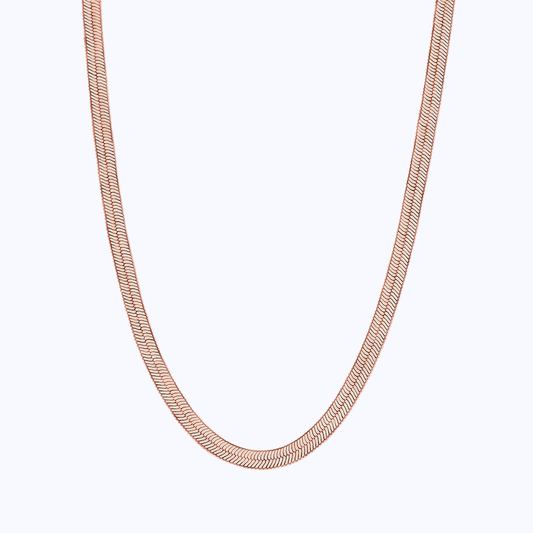 Pearich Rose Gold Snake Necklace